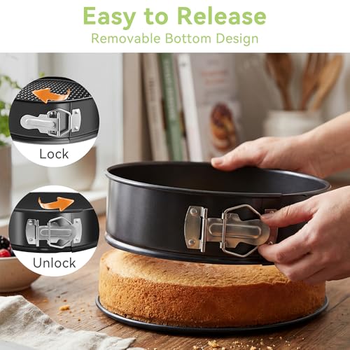 USLAI 9 Inch Springform Pan, Nonstick & Leakproof - size: 9 Inch