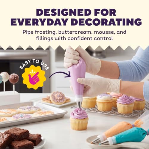 Wilton Disposable Decorating Bags, Piping Icing, 100-Count - size: 12 inch (100 PC)
