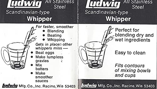 Whisk Mixer (Large Whipper) 100% Made in the USA - size: Large Whipper
