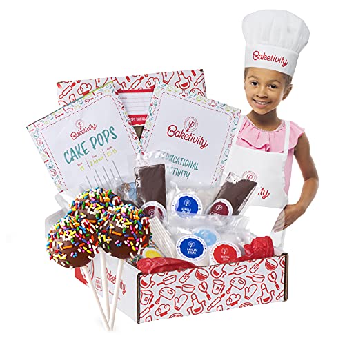 Baketivity Cake Pops Kids Baking Kit with Pre-Measured Ingredients - color: Delicious Cake Pops