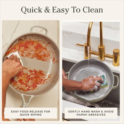 Our Place Large Always Pan, 12.5" Ceramic Nonstick Pan - color: Steam, size: 12.5"