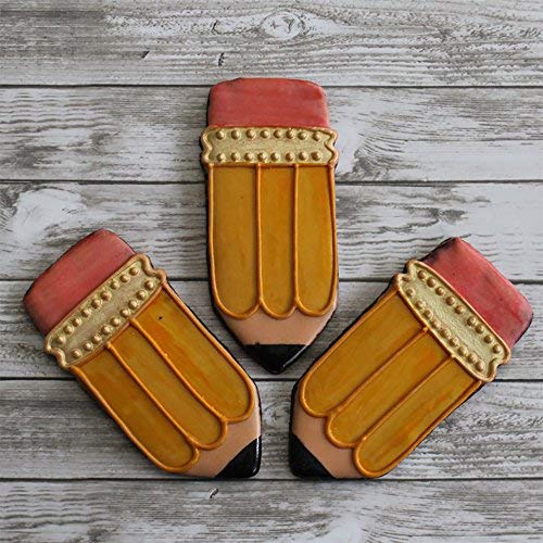 Ann Clark Back to School Pencil Cookie Cutter, 3-3/4” Made in USA - style: Pencil