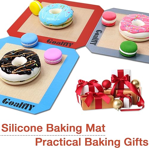 Silicone Baking Mat for 8 Inch Brownie Pan, 3 Pack - size: 3 Pack-Square-8 Inch