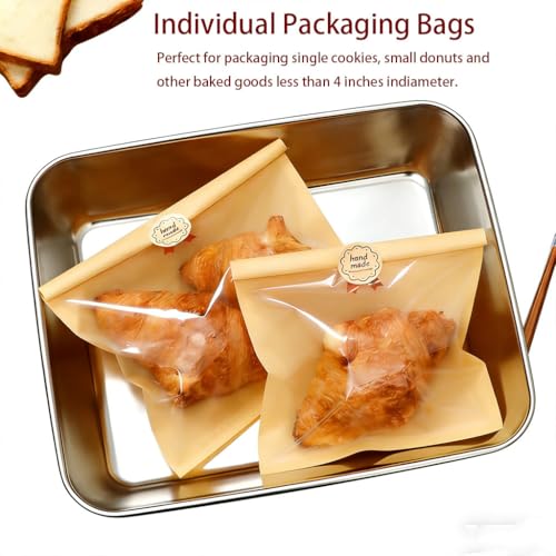 Cookie Sleeves Paper 8.2 x 9.5 Inch for Business Home, 100Pack - size: 8.2x9.5 Inch