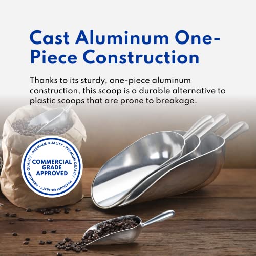 New Star Foodservice 34547 Round Bottom Bar Ice Scoop, 24-Ounce, Silver - size: 24-Ounce