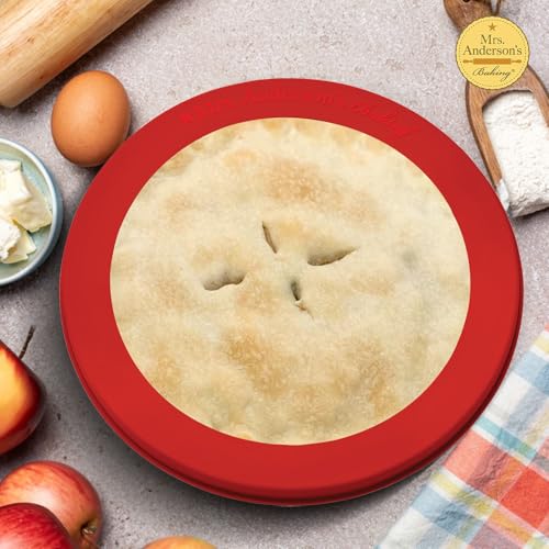 Mrs. Anderson's Baking Pie Crust Protector Shield, Fits 9.5-Inch And 10-Inch Pie Plates, Prevents Over-Browning And Spills - style: 9.5 to 10-Inch Silicone Shield