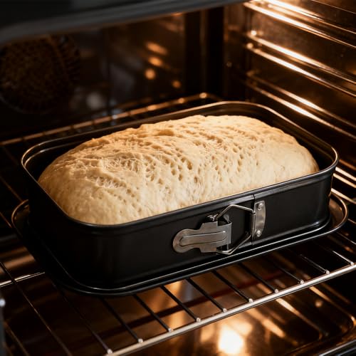 11.61×7.48 Inch Non-Stick Rectangle Springform Cake Pan Removable Bottom