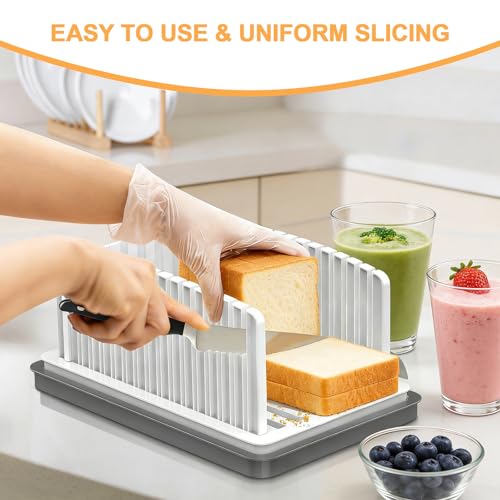 Kiss Core New Upgrade Bread Slicer for Homemade Bread with Adjustable Width - style: Bread Slicer