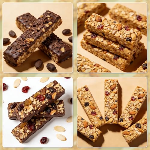 3Pcs Silicone Granola Bar Mold, 8-Cavity Rectangle Protein Bar Mold Silicone Baking Molds for Protein Bar, Non-stick Candy Chocolate Bar Mold for Chocolate Bars,Butter, Cereal, Energy Bars