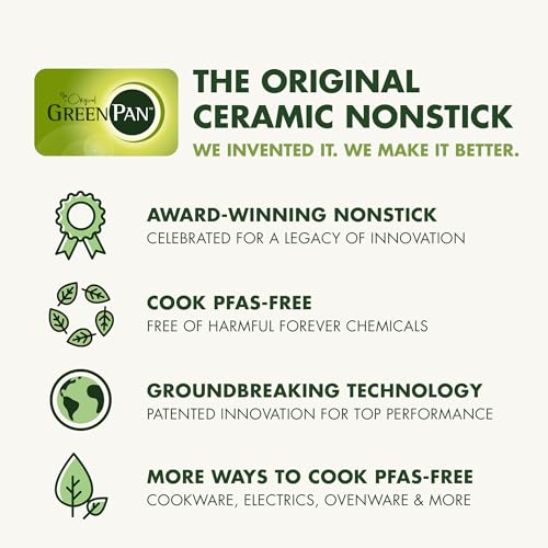 GreenPan Premiere Ovenware Healthy Ceramic Nonstick 18" x 13" Half Rectangular Baking Pan, PFAS-Free, Warp-Free Bakeware, Durable Quick Heating, Oven & Broiler Safe to 600F, Dishwasher Safe, Gray - color: Gray, size: 18" x 13" Half Sheet Pan
