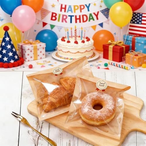 Cookie Sleeves Paper 8.2 x 9.5 Inch for Business Home, 100Pack - size: 8.2x9.5 Inch