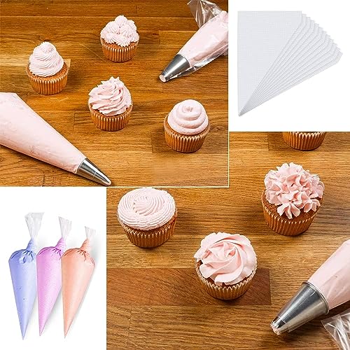 Disposable Small Piping Bags 8 inch 100pcs, Mini Piping Bags