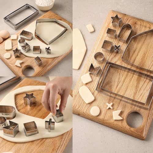 Gingerbread House Cookie Cutters Shapes Large, Set of 10
