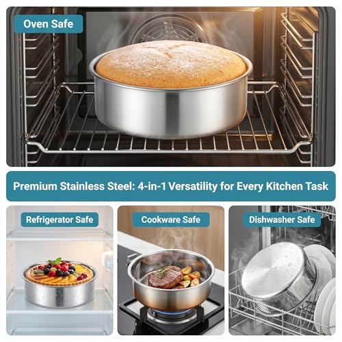 Cake Pan, Set of 6, 6 Inch, Round