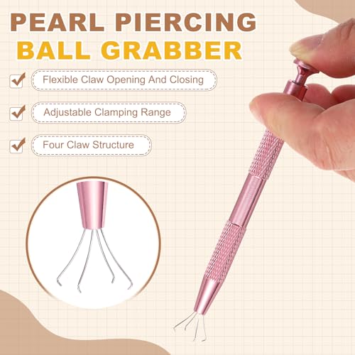 uxcell 3Pcs Sprinkle Pen for Cake Decorating,4.7in 4 Claw Sprinkle,Pink - color: Pink