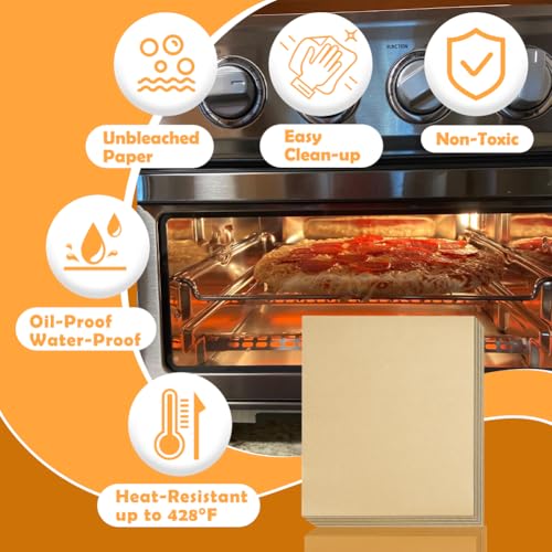 YQL 9x11 Inch 150PCS Air Fryer Disposable Liners, Unbleached Parchmen Paper - size: 9x11 Inch