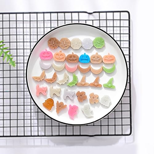 Halloween Silicone Candy Chocolate Mold with 15 Spooky Shapes - color: Pink-QY309