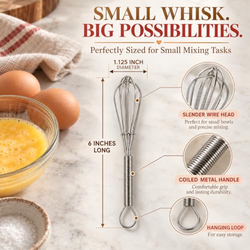 Mrs. Anderson’s Baking Mini Whisk, 18/8 Stainless Steel - style: Mini Whisk