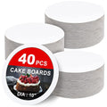 ZENOWICK 40-Packs Cake Boards 10 inch Round, White Cake Board Rounds - color: 40P, size: 10IN