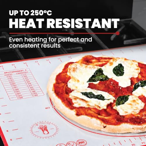 Silicone Baking Mats - Non-Stick Pastry Mat, 3/4 Sheet Size, Pack of 3 - size: 3/4 Size (Pack of 3)