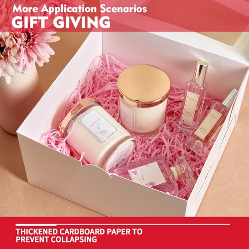 5 Pack Cake Boxes, 10X10X5 In, Disposable Cake Containers with Lids