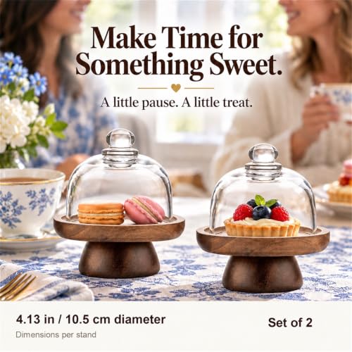 2 sets 4.1 inch of mini glass dessert cups, equipped with high-foot bases; small glass cake stand; transparent display plate, suitable for desserts, cheeses, candies, cakes and fruits. - color: 2 sets 4.1 inch of mini glass dessert cups,