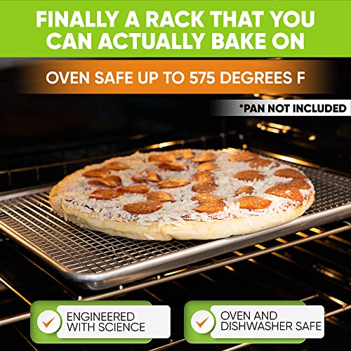 Spring Chef 11.5" x 16.5" Stainless Steel Cooling Rack for Baking, Set of 2 - size: 11.5"x16.5", style: 2 Pack