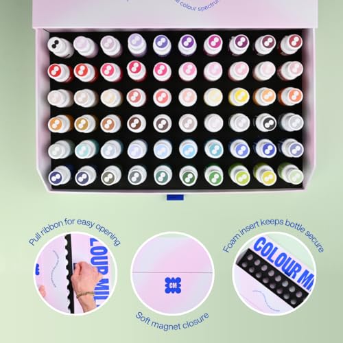Colour Mill Oil Blend Food Coloring, Complete Collection - 20 Milliliters Each of 60 Colors - color: Complete Collection 60 Pack