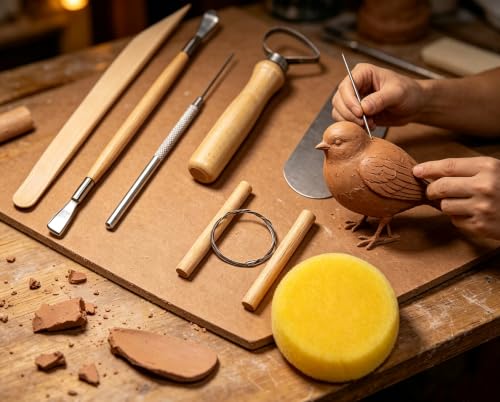 S & E TEACHER'S EDITION 8 Pcs Pottery & Clay Sculpting Tools - size: 8 PCS