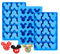 3 Pcs Mouse Gummy Candy Molds Silicone - 15 Cavity Non-Stick Chocolate Molds Food Grade Silicone for Candy, Jelly, Chocolate, Ice Cube, Soap, Wax Melt, BPA Free and Dishwasher Safe