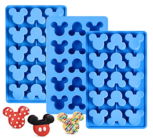 3 Pcs Mouse Gummy Candy Molds Silicone - 15 Cavity Non-Stick Chocolate Molds Food Grade Silicone for Candy, Jelly, Chocolate, Ice Cube, Soap, Wax Melt, BPA Free and Dishwasher Safe