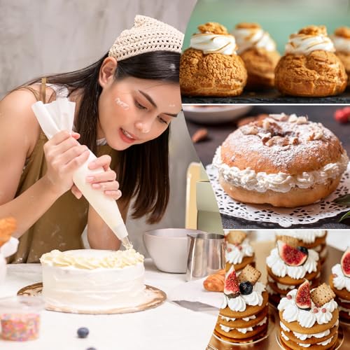 6pcs Cream Icing Piping Nozzle Tip Puff Cream Filling Piping Tips