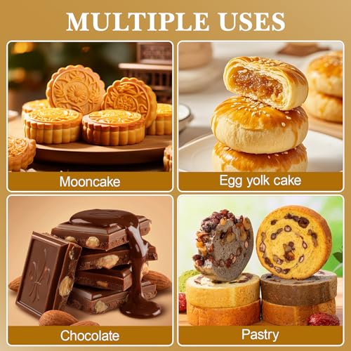 Housoutil 50Pack Mini Mooncake Box, Square Containers with Lids - 2.1inch