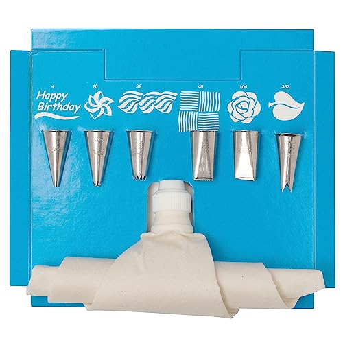 Ateco 8-Piece Cake Decorating Set - style: #332 8 Pc Decorating Set, Tubes and Bags
