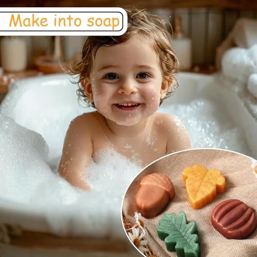 2 Pcs Chocolate Silicone Molds Autumn Hazelnut Pumpkin Chocolate Molds Thanksgiving Turkey Silicone Mold for Home Cake Baking Fondant Clay Soap Ice Cube DIY Decoration - color: Styl 17