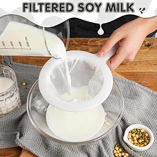 Zopeal 2 Pcs Ultra Fine Mesh Plastic Strainer for Kefir Grain, 120/200 Mesh - size: 120/200 Mesh
