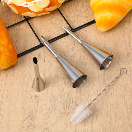 Cream Filling Piping Tip, 3PCS Long Puff Nozzle Tips, for Donuts