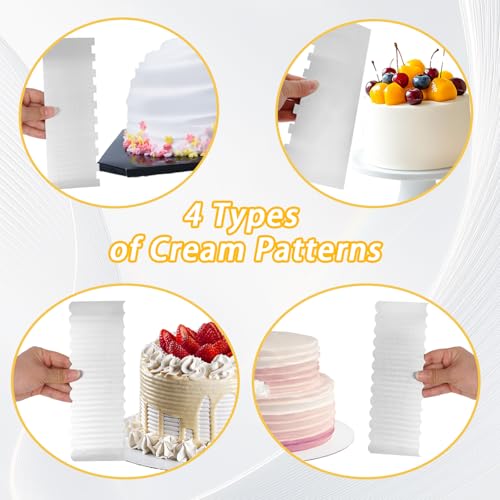 9 Inch Cake Scraper Smoother, Cake Decorating Tools for Buttercream