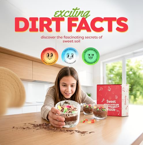 Baketivity Dirt Pie Kids Baking Kit with Pre-Measured Ingredients