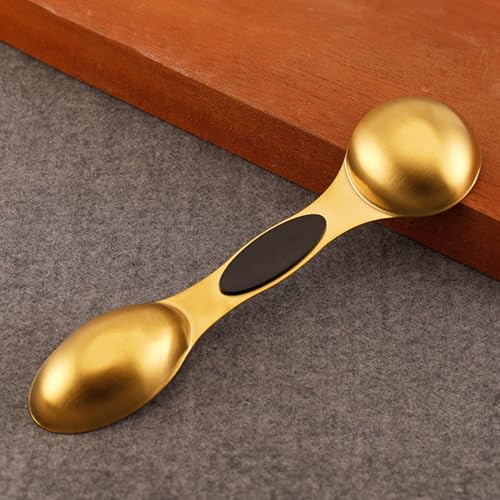 Magnetic Measuring Spoons Set of 9 Stainless Steel Dual Sided Stackable Measuring Spoons Nesting Teaspoons Tablespoons for Measuring Dry and Liquid Ingredients(9 Rose Gold) - color: 1 Set - 9 Rose Gold