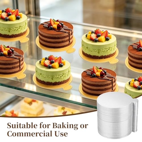 uxcell 300Pcs Mini Cake Board 3.5" Cardboard Cake Base Round Paper Silver - color: Silver, size: 3.5 Inch
