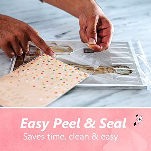 6x9 Self Sealing Cellophane Bags (1000 Pack) - Clear Cookie Bags - size: 6" X 9"