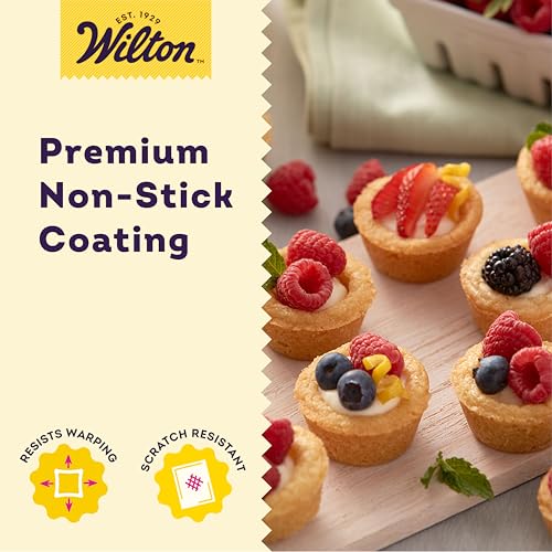 Wilton Perfect Results Non-Stick Mega Mini Muffin Pan, 48-Cup Cupcake Pan, Steel - size: Mini - 48 Cup