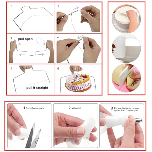 ANSLYQA Cake Decorating Kit, 393 Pcs Baking Tools