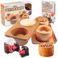 Cook’s Choice Stainless Steel Food Bowl Maker & Muffin Pan w/Recipe Book - color: Muffin