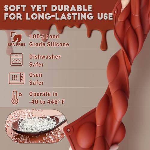 HKNMTT Silicone Semi-Sphere Molds 15 Cavities 2-Pack 1.5" for Chocolate Truffles Jelly Fat Bombs Gelatina, Small Baking Round Half Sphere Candy Moulds, Homemade Freeze Food Grade BPA Free Oven Safe - style: 1.5" Semi Sphere 2PCS