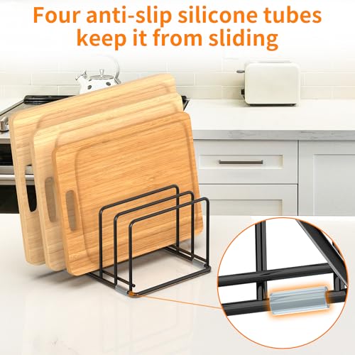 Cutting Board Organizer, Kitchen Cabinet Organizer - style: 2PC(Medium)