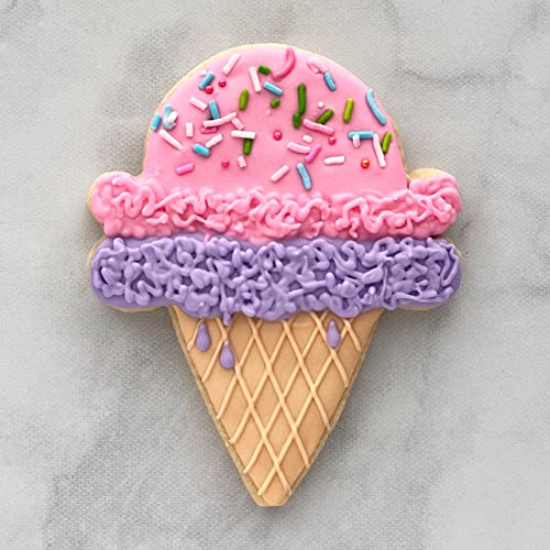 Ann Clark Ice Cream Cone Cookie Cutter, 4-1/8" Made in USA - style: Ice Cream