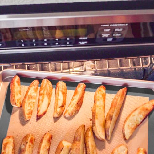 Silicone Baking Mat, 3 Pack Reusable Baking Mat, Non-Stick, Food Safe Silicone Mats for Baking, Oven Baking Sheet for Making Cookies, Macaroons, Bread(Grey 0.7mm) - color: Gray