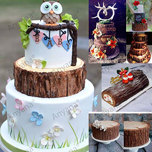 Fondant Impression Mat Tree Bark Texture Silicone imprint Mold
